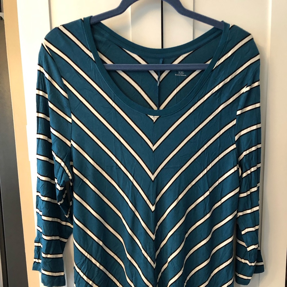 Croft & Barrow 3/4 Length Sleeve Pullover Top XXL